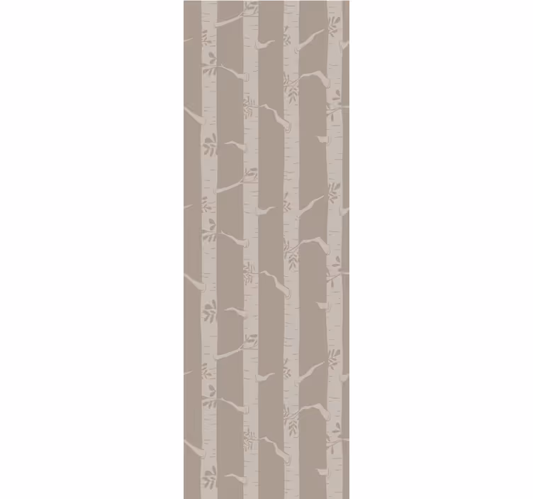 Papier peint arbres motif de forêt de bambous - TenStickers