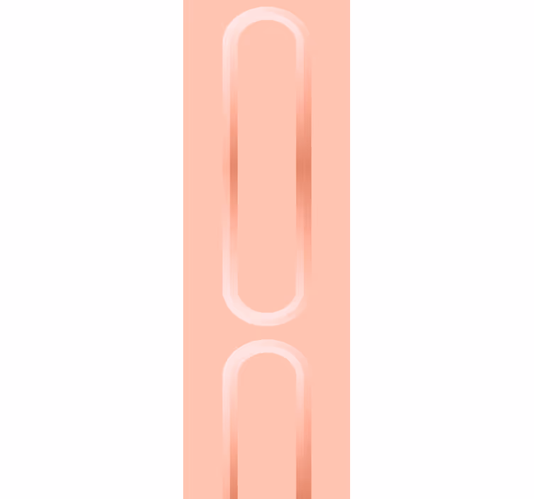 Papier peint abstrait lignes courbes douces et roses - TenStickers