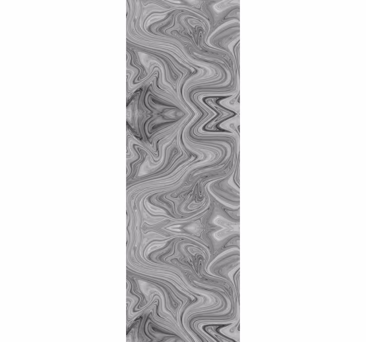 Papier peint effet marbre motifs gris tourbillonnants - TenStickers