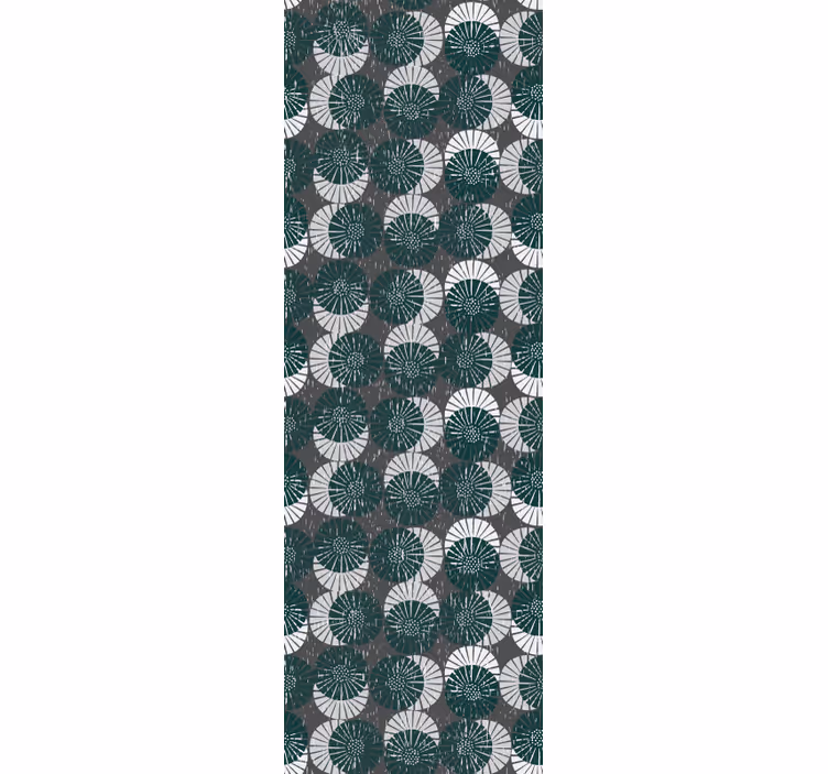 Papier peint cercles motif de nuances sombres - TenStickers