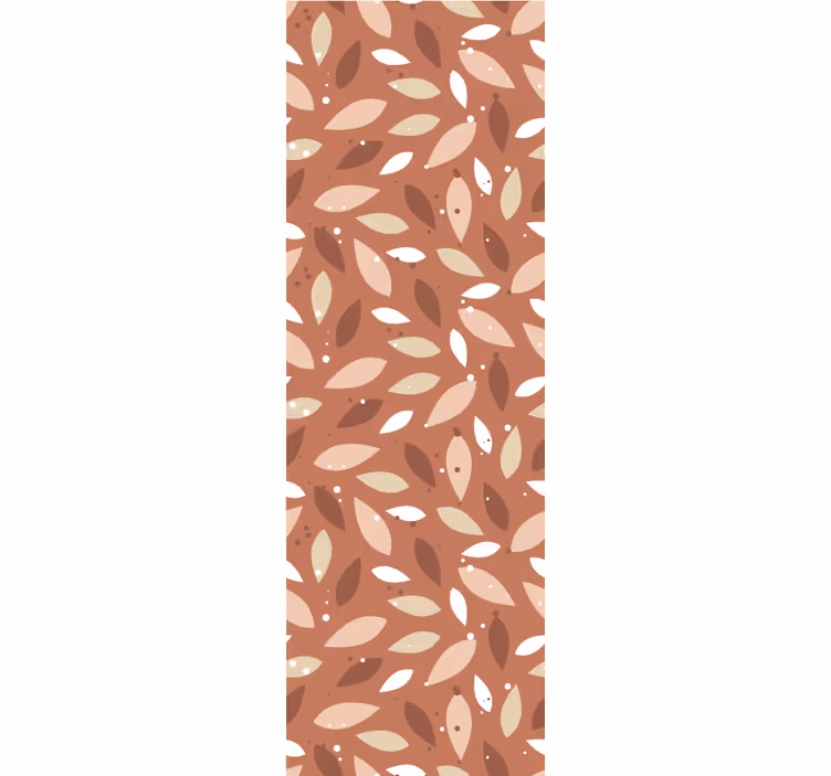 Papier peint feuillage motif naturel marron - TenStickers