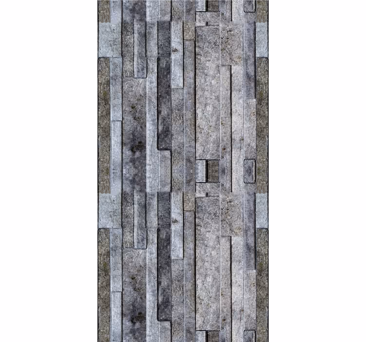 Papier peint pierre motif gris élégant - TenStickers