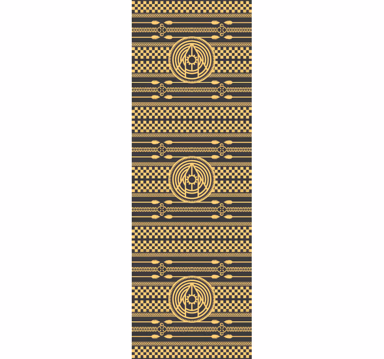 Papier peint couloir motifs géométriques orientaux - TenStickers