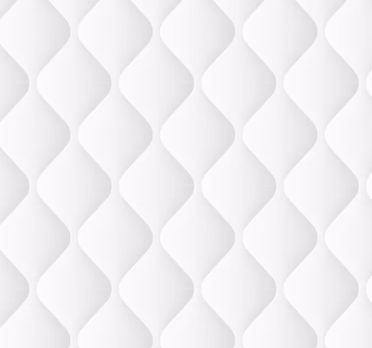 Papier peint matelassé blanc style vintage - TenStickers