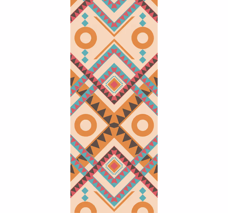 Papier peint formes de diamants multicolores - TenStickers