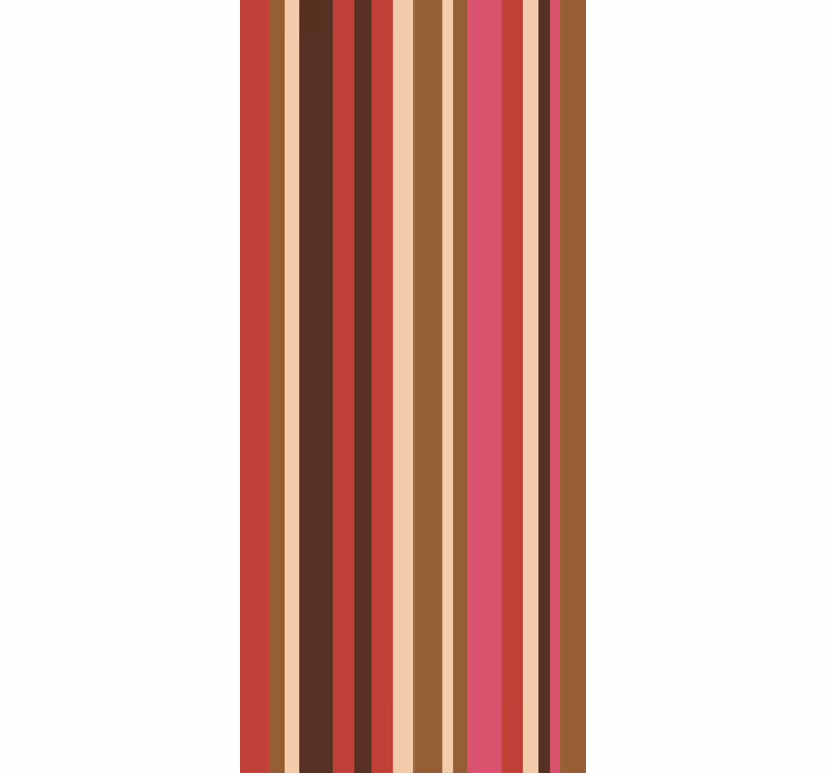 Papier peint rayures multicolore style bohémien - TenStickers