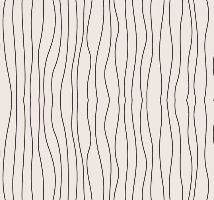 Papier peint lignes asymétriques style nordique - TenStickers