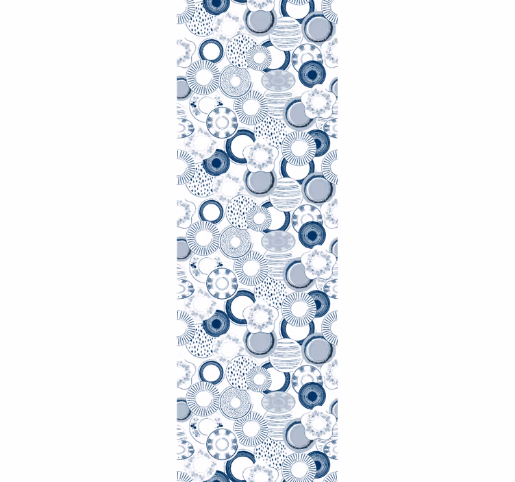 Papier peint motif faïences de Delft - TenStickers