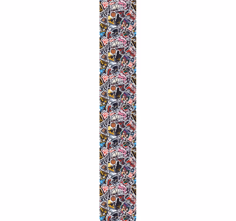 Papier peint chambre collage style urbain - TenStickers