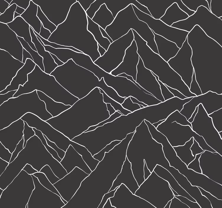 Papier peint moderne de montagnes - TenStickers