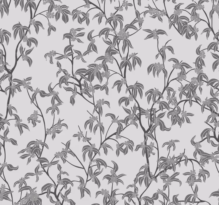 Papier peint tête de lit arbres et branches minimalistes - TenStickers