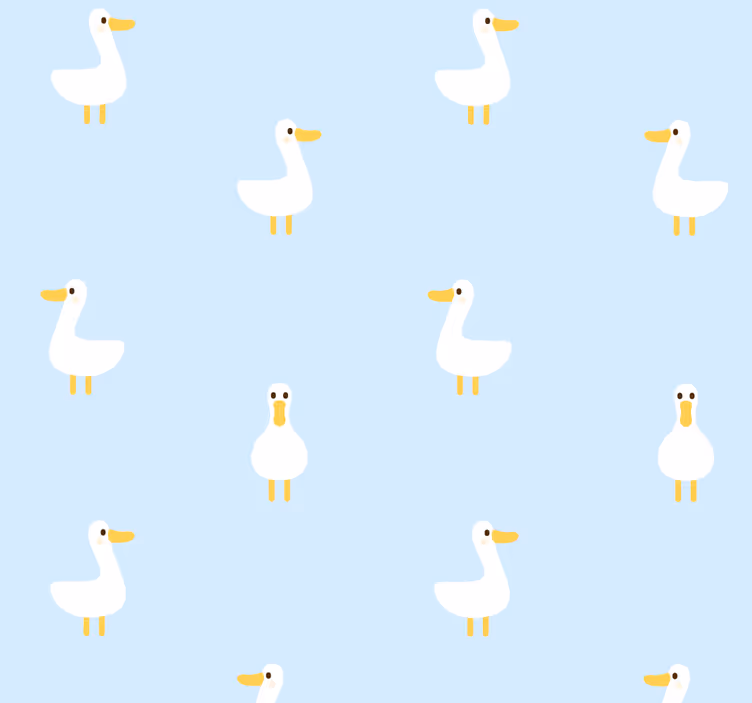 Papier peint animaux motif canard - TenStickers