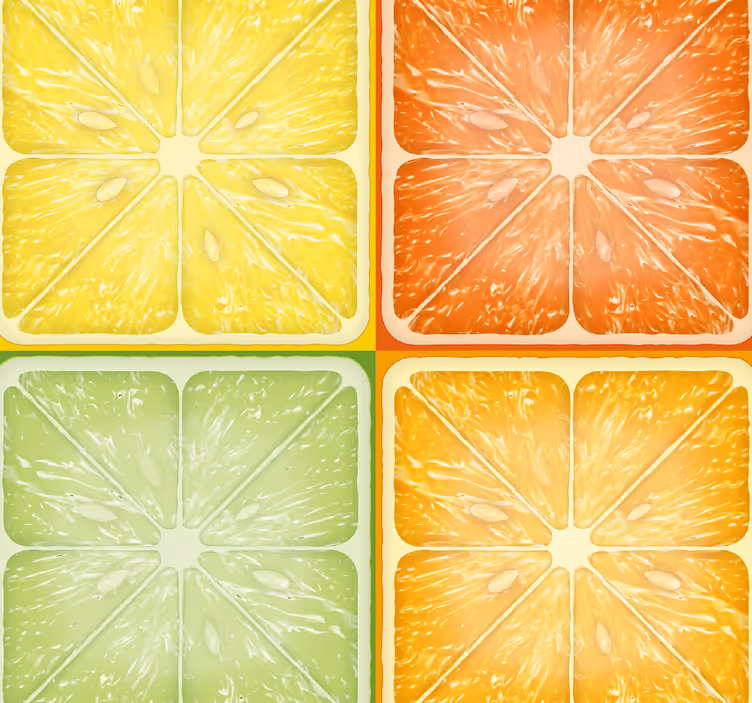 Papier peint carrelage conception de carreaux géométriques - TenStickers