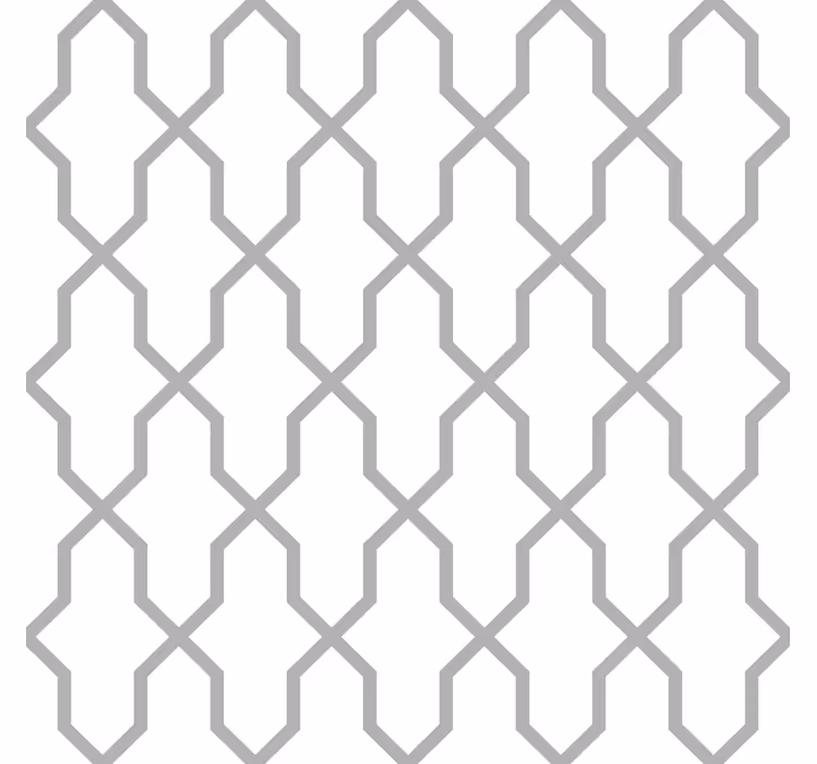 Papier peint géométrique harmonie des gris - TenStickers
