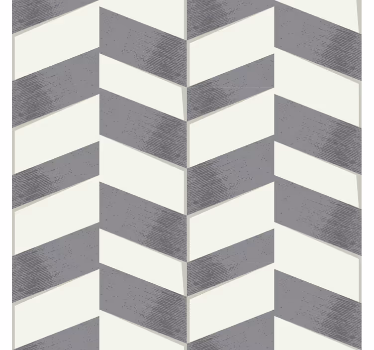 Papier peint géométrique chevron gris - TenStickers