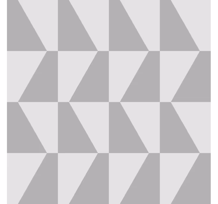 Papier peint géométrique trapèze gris - TenStickers