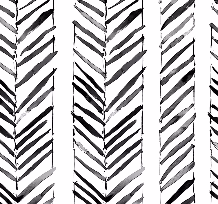 Papier peint bureau dessin géométrique noir et blanc - TenStickers