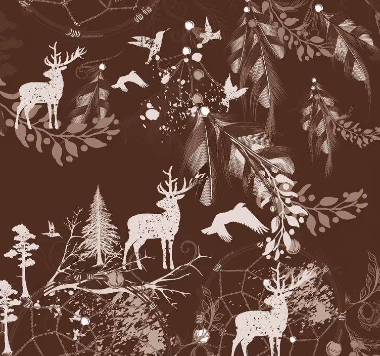 Papier peint animaux créatures des bois - TenStickers