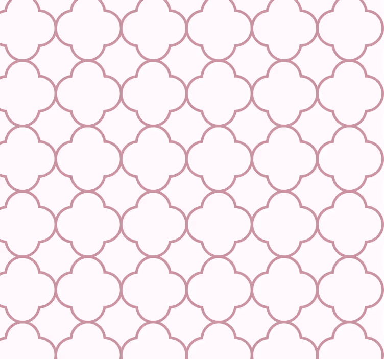 Papier peint rose dessins géométriques - TenStickers