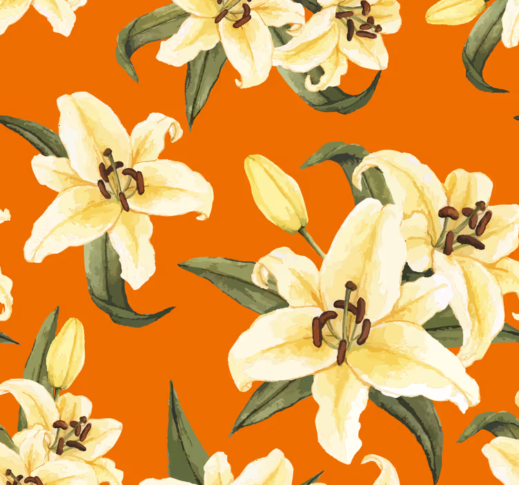 Papier peint floral explosion florale - TenStickers