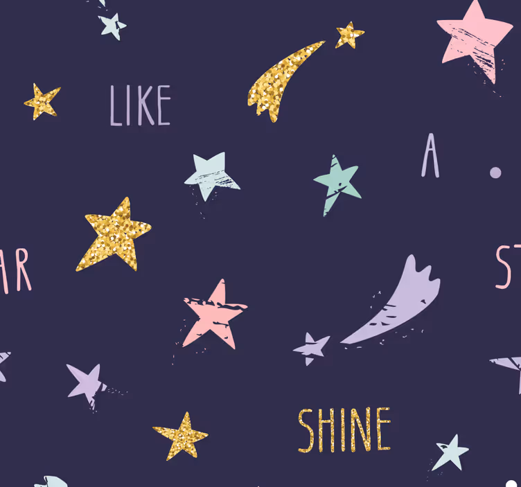 Papier peint chambre bébé étoilé inspirant - TenStickers