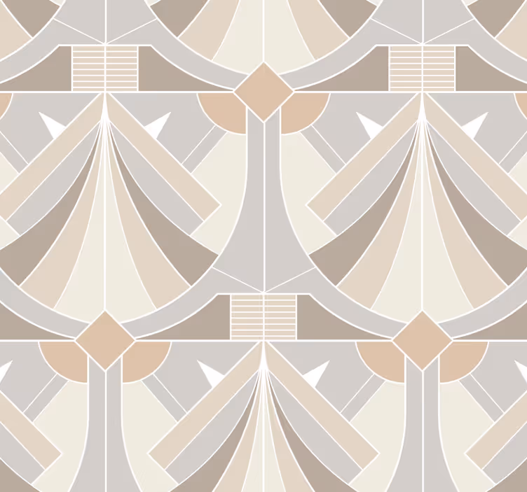 Papier peint entrée design géométrique art déco - TenStickers