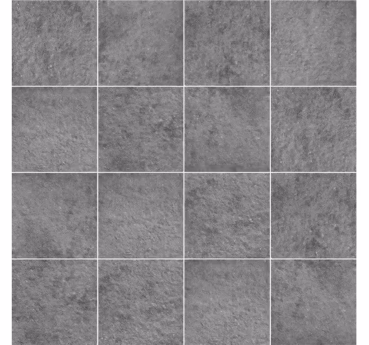 Papier peint carrelage nuances de gris - TenStickers