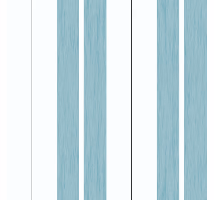 Papier peint couloir rayures nuances turquoise - TenStickers