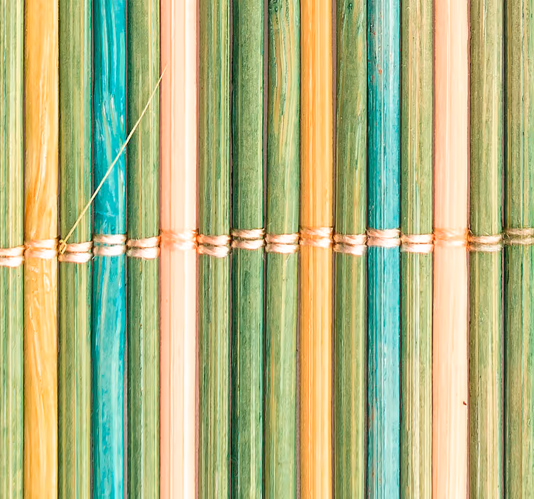 Papier peint bois surface texturée en bambou - TenStickers