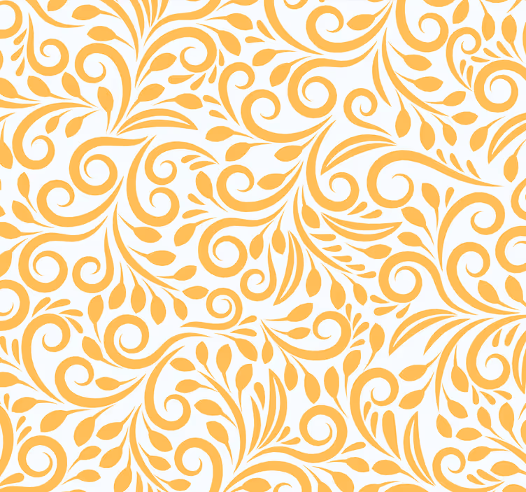 Papier peint fleuri fioritures ornées - TenStickers