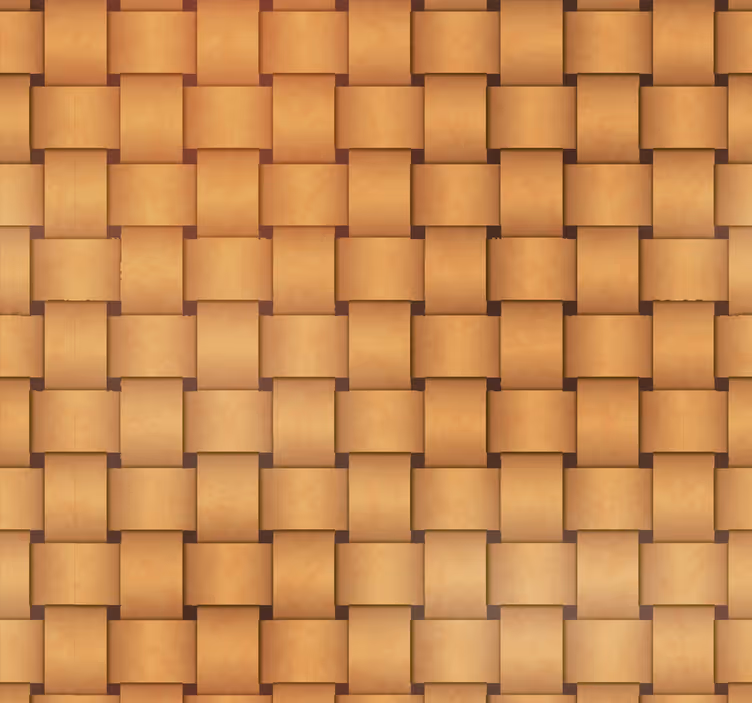 Papier peint bois motif grille en bois - TenStickers