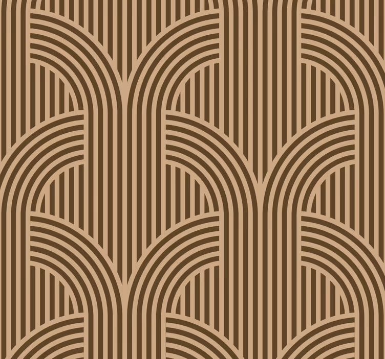 Papier peint formes géometriques arc art déco - TenStickers