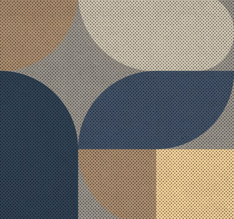 Papier peint salon formes géométriques - TenStickers