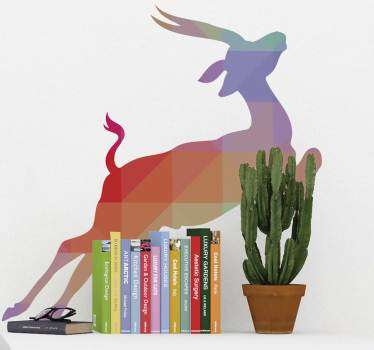 Autocollant mural antilope