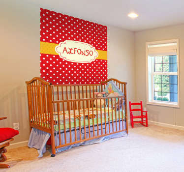 Sticker affiche à pois