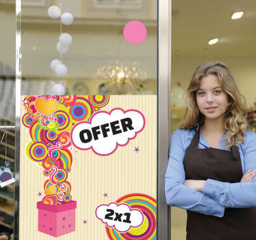 Sticker affiche cadeaux