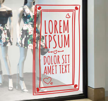 Sticker affiche Saint-Valentin