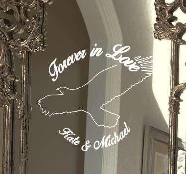 sticker amour personnalisable