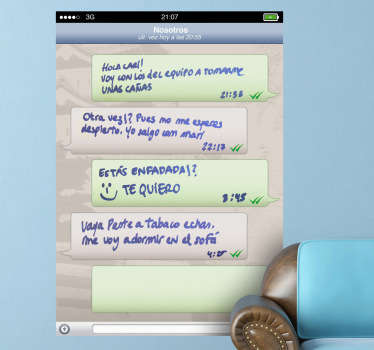 Sticker ardoise blanche Whatsapp