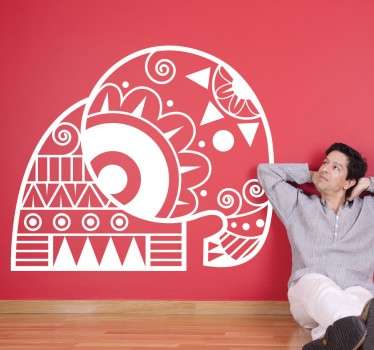 Sticker éléphant formes