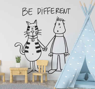 Sticker enfant be different