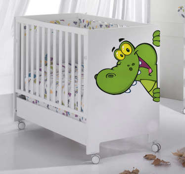 Sticker enfant crocodile couleur