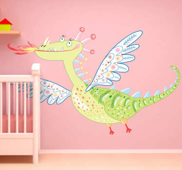 Sticker enfant joli dragon