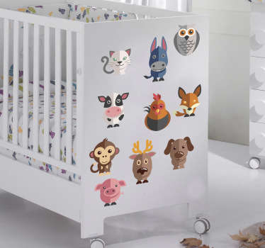 Sticker enfant kit animaux