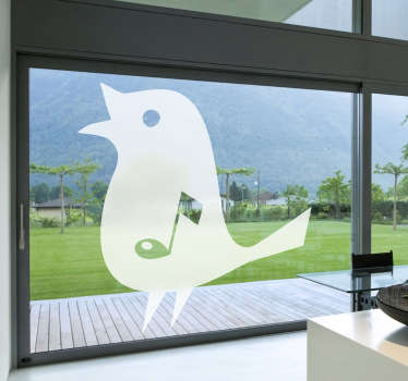 Sticker enfant oiseau chanteur