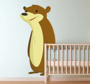 Sticker enfant ours des bois