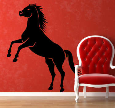 Sticker mural cheval fureur