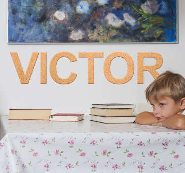 Sticker personnalisable liège