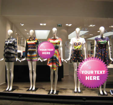 Sticker rond rose à piques offre