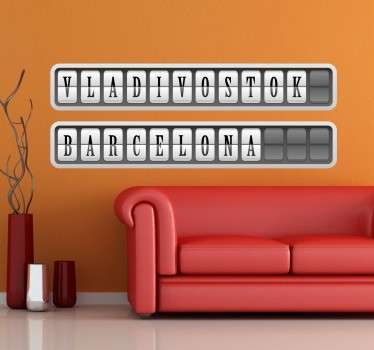 Stickers lettres panneau affichage